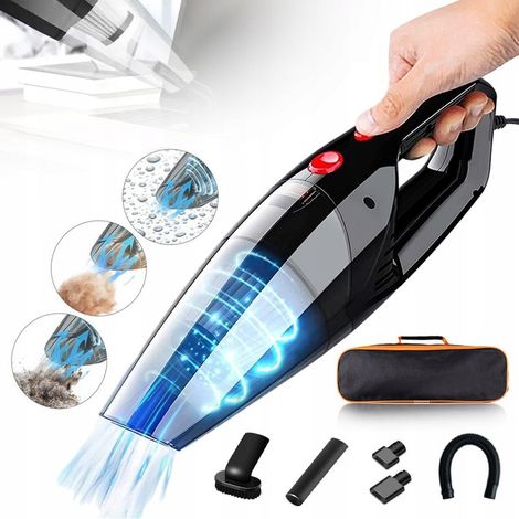 POTENTE ASPIRADORA DE MANO PARA COCHE + BOQUILLAS DE 120 W