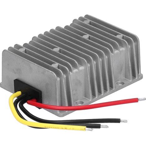 24 V – 12 V DC/DC-Spannungswandler, 30 A, 360 W, Kurzschlussschutz, wasserdichtes Aluminiumgehäuse (1/5)