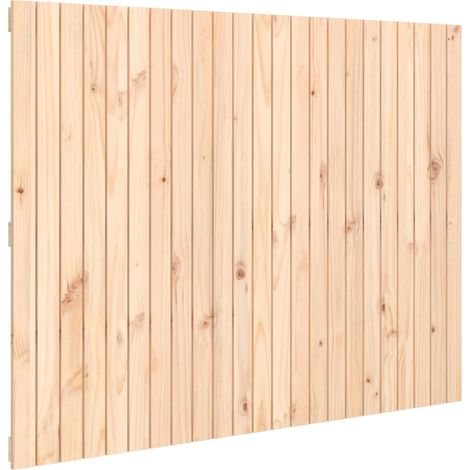 Testiera letto accessorio camera da letto pensile stile pallet 146,5 x 3 x 110 cm in legno di pino massiccio TDL0202777