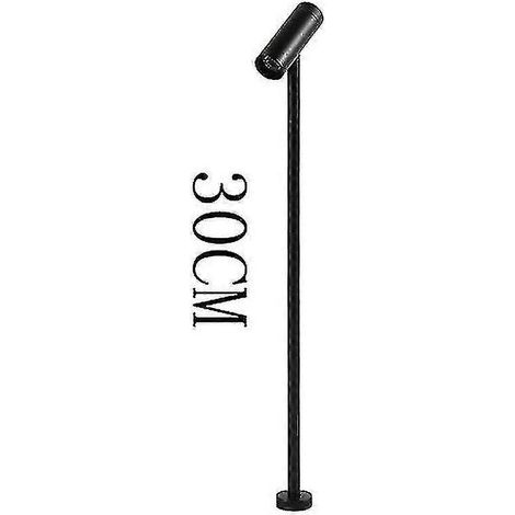 Lampe LED à intensité variable Jwl pour présentoir de bijoux, 20/30/35 cm, sur pied, pour magasin de téléphonie, lampe de bureau, rotative, 220 V.Black 30CM3000K (1/5)