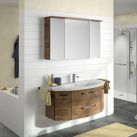 Waschplatz Set 2-teilig, 122cm breit, in Eiche Ribbeck SINTRA-66 (1/5)