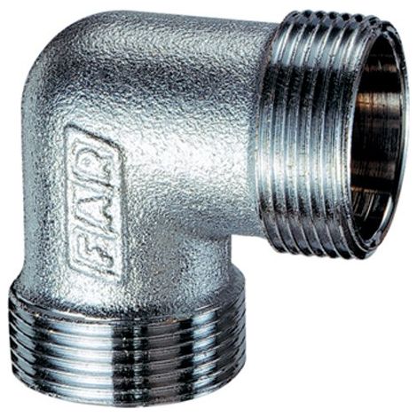 GOMITO DOPPIO MONOCONO PER TUBO RAME, PLASTICA E MULTISTRATO CROMATO FAR 24x19 (1/2)
