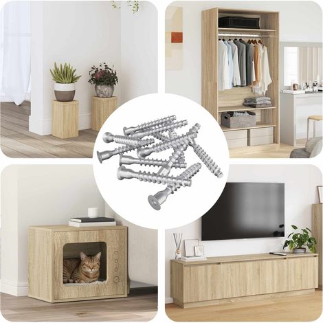 Confirmat-Schrauben 2500 pcs Silber Metall