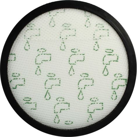Filtre compatible avec Rowenta Silence Force Compact Parkett RO6355EA RO6361EA aspirateur - filtre de sortie d'air, noir / blanc (1/5)