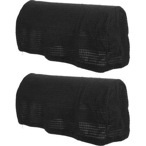 Chauffe-accoudoirs élastiques universels pour canapé, adaptés à une utilisation au bureau, lot de 8, noirs. (1/5)