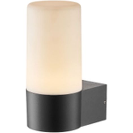 LED Außenlampe Wand Aluminium IP44 Farbwechsel 3000+RGB K 450 lm H: 19,7 cm Schwarz Weiß Modern