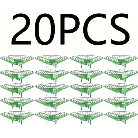 (20 pièces) Support de plantation robuste pour fraises et pastèques - Structure de support de jardin avec 3 niveaux de robustesse et système de drainage à grille ouverte (1/4)
