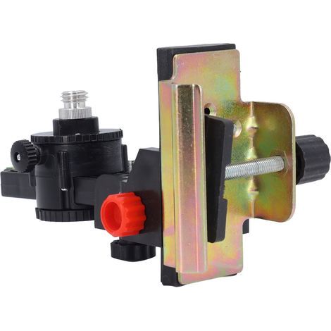 Bubble level tool adapter with fine adjustment support, 360° rotating multifunctional telescopic support head (1/5)