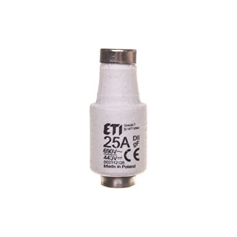 ETI-POLAM 5904722905085 LOT DE 5 FUSIBLES 25 A DII GF/BIWTS 690 V CA/440 V CC E27 002312107
