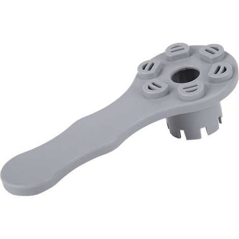Clé à air de sécurité PVC 8 rainures, clé de purge 6 trous grise pour bateau gonflable, kayak, radeau, pirogue (1/5)