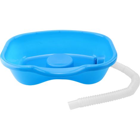Lavabo para champú, plástico grueso, manguera de 5 metros, cojín integrado, para personas mayores y pacientes. (1/5)