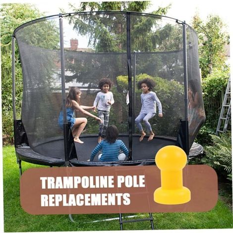 8 Pièces Couvre-Poteaux en Mousse pour Trampoline – Protection Sécurité Poteaux Enclos Trampoline Jaune Rembourré Plastique (1/5)