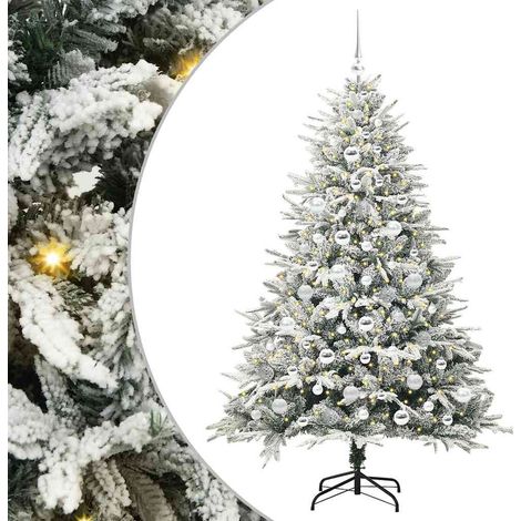 vidaXL Albero di Natale Artificiale Pre-illuminato con Set di (1/5)