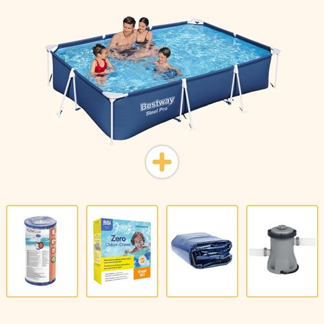 Bestway Bestway Steel Pro Rectangulaire - 300x201x66 cm - 5-pièces  S50 (1/5)