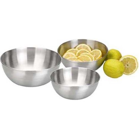 Ibili Bistrot-Schüssel Edelstahl silber 22 cm 2,6 L