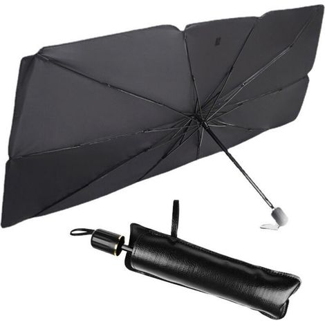 Parapluie Pare-Soleil Pliable pour Pare-Brise de Voiture – Matériau réfléchissant 99 de Protection Solaire Parapluie Pare-Soleil – 14080CM