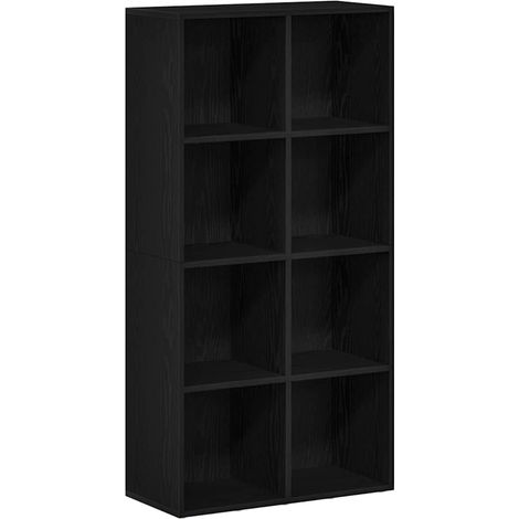 Maison Exclusive - Bücherregal Schwarz Eichen-Optik 66x30x130 cm
