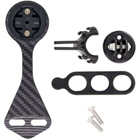 Support d'Ordinateur en Fibre de Carbone pour Guidon de Vélo F12 - Pour Garmin Cateye (Modèle YZA)
