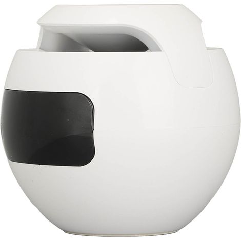 Réveil Bluetooth avec haut-parleur intégré, mini radio FM portable sans fil colorée avec diffusion vocale, blanc. (1/5)