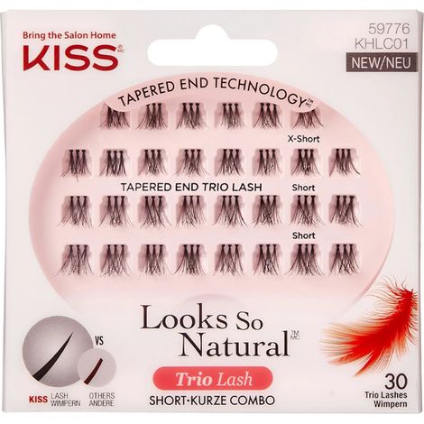 Pestañas postizas Kiss Trio x-s/s x 30 (1/4)