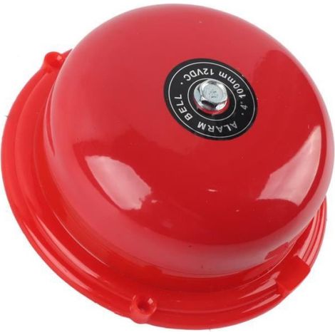 Cloche d'alarme Électrique 4 Pouces Cloche d'alarme Incendie Électrique de Sonnerie Interne en Métal 100db outillage kit (1/4)