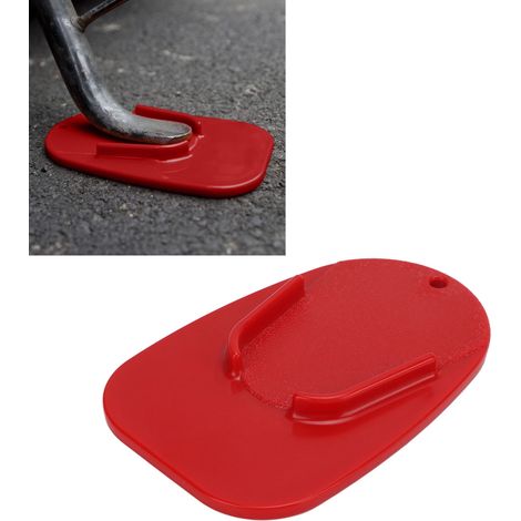 Support de béquille moto Suzuki, plaque de base antidérapante rouge pour stationnement stable, pièce de rechange. (1/5)