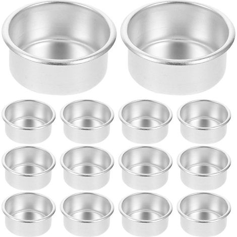 Lot de 20 photophores en aluminium vides pour bougies chauffe-plat, idéaux pour la décoration de Noël, les mariages, les anniversaires et autres occasions spéciales. (1/5)