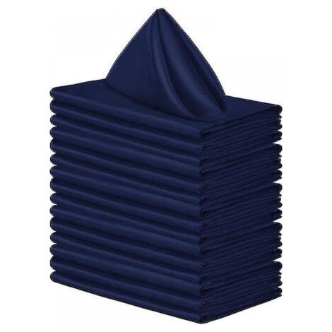 Serviettes de table carrées en tissu de 17 pouces, 20 pièces, serviette en tissu d'imitation de soie haute densité, serviette en Satin en tissu doux et lisse