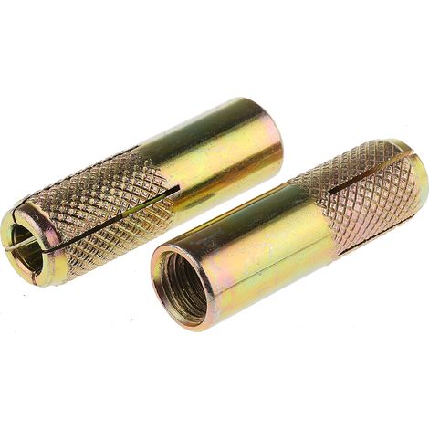 Rs Pro – Cheville à frapper M12 en acier 15mm x 50mm – Lot de 25 – Pour béton armé et maçonnerie – Installation avec poinçon adéquat