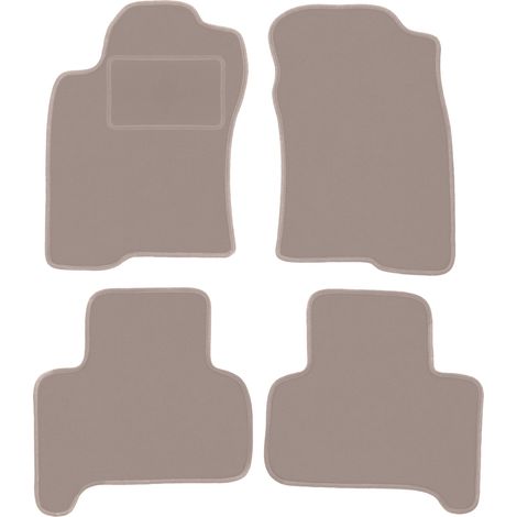 Tappetini in velluto beige per: Toyota Land Cruiser J120 5 porte (2002-2009) (1/5)