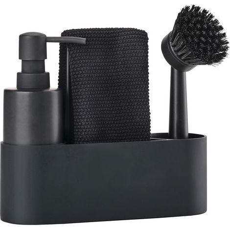 Zone Denmark - Singles Dishwashing Set - 4 Parts - Black