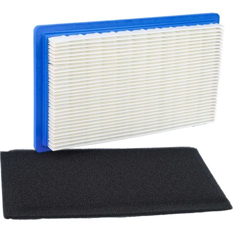 vhbw set de 2 filtros reemplaza Ferris 5101655X4 para motor cortacésped - 1x filtro de aire, 1x prefiltro (1/5)