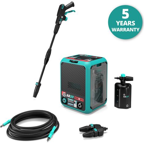 ARXP Hidrolimpiadora de Alta Presión BOX5 160DTS Compacta, para Coches y Exteriores del Hogar, con Doble Bomba (2700 W, 160 bar, 850 l/h) (1/5)