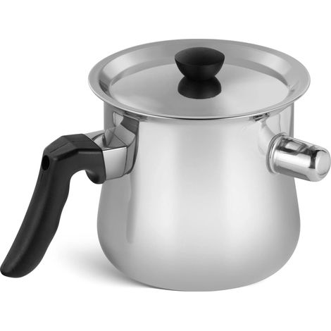 Lattiera Edenberg in acciaio inox con fischietto e coperchio, 1,5 l (1/3)