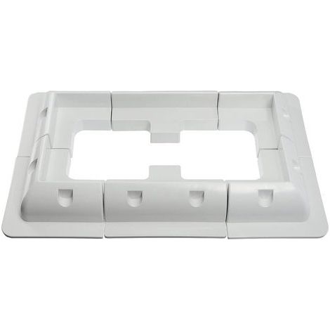 Lot de 6 supports de montage pour panneau solaire - Pour toit de véhicule, caravane, bateau, camping-car - Blanc (1/5)