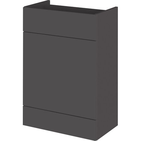 Hudson Reed Fusion WC Unit 600mm Wide - Gloss Grey (1/3)