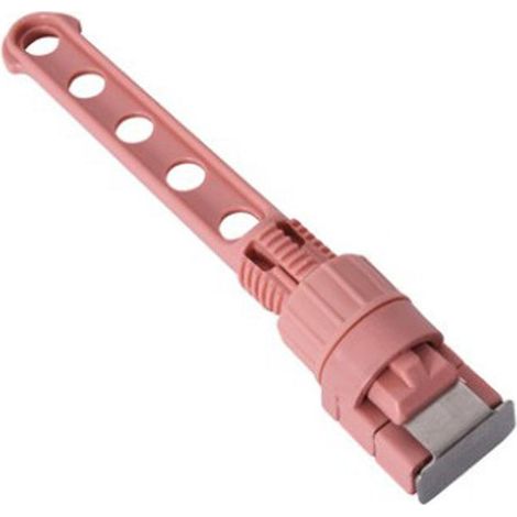 Cintre Mural Pliable - 31,5 x 5 cm - Support Porte Porte Fenêtre Armoire - Charge Max 2,5 kg - Rose - 1 Pièce (1/4)