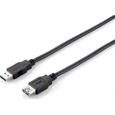 Equip 128399 USB-Kabel USB 3.2 Gen 1 (3.1 Gen 1) 3m USB A Schwarz