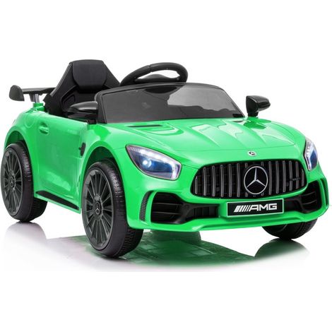 Mercedes AMG GT R Auto elettrica con telecomando, luci LED, lettore MP3, colore verde (1/5)