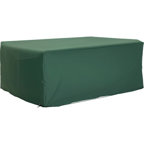 Housse de Protection Étanche Housse Salon de Jardin 600D Oxford Tissu Bâche Salon de Jardin Extérieur Imperméable rectangulaire 210L x 140l x 80H cm Vert (1/5)
