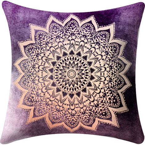 1 Housse de coussin 45x45cm motif fleurs,datura,lettres géométriques,salon,chambre (1/5)