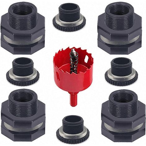 Wasserdichtes Montageset für Regentonnen, 1 Set mit Stopfen, Docht, Wasserhahn und Verbindungsstück - Gartenzubehör zur Wassergewinnung (1/5)