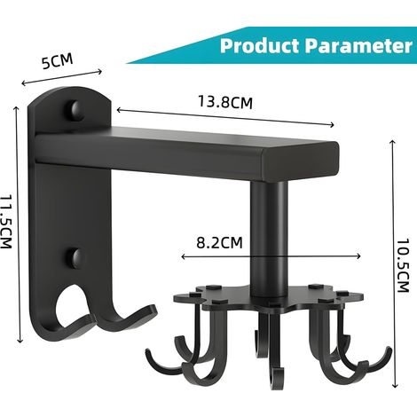 Portautensili da cucina autoadesivo da parete con 10 ganci rimovibili e robusti - per appendere pentole, padelle, spatole, cucchiai - ALTRO (1/4)