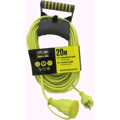 Prolongador LUCECO 20m. IP44 + soporte EXE20161IP/CHT-PX