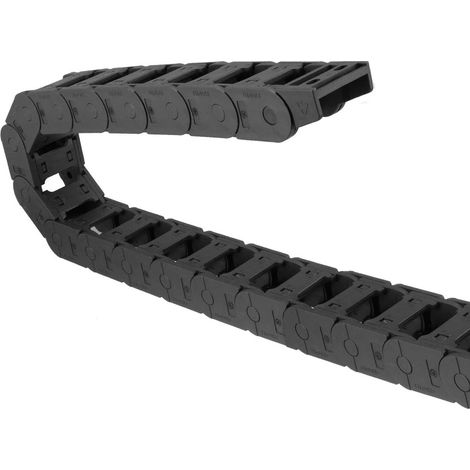 1M Plastik Schleppkette Kabelträger Offener Typ m Endanschlüsse R55 25X38mm (1/5)
