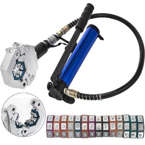 Pince à sertir hydraulique 71500 séparable avec ensemble d'outils de sertissage de réparation de climatisation portable avec pompe en aluminium (1/5)