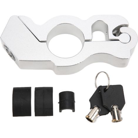 Poignée de guidon de moto, verrouillage de sécurité antivol, Protection de décoration universelle pour Scooters et vtt (1/5)