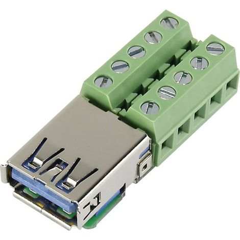 TRU COMPONENTS USB-AFT-2 Presa da incasso USB 3.0 Presa orizzontale Contenuto: 1 pz.