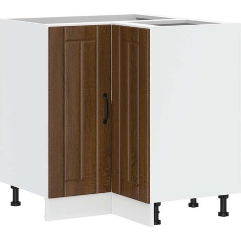 Maison Exclusive - Mobile Base ad Angolo Cucina Lucca Rovere Marrone in Truciolato