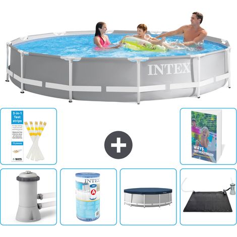 Prism Frame Pool Rund - 366x76 cm - 7-teilig S271
